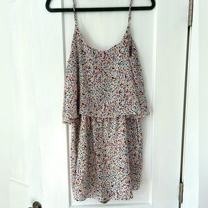 Rainbow strappy romper. Brand bcbg. Size s.